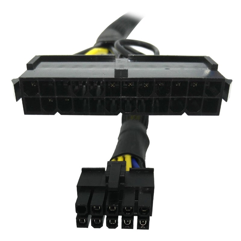 COMeap 24 Pin to 10 Pin ATX PSU Main Power Adapter Braided Sleeved Cable for IBM Lenovo PCs and Servers 12-inch(30cm) - Image 4